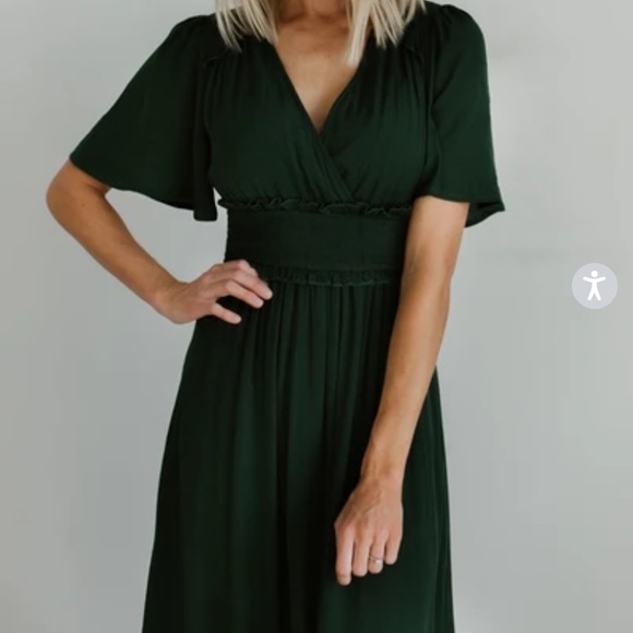 Baltic Born | Dresses | Baltic Born Jules Hunter Green Maxi Dress | Poshmark
